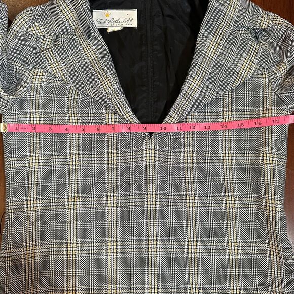 Vintage Fred Rothschild Top 1970s leather belt large collar size small womens - Picture 8 of 12